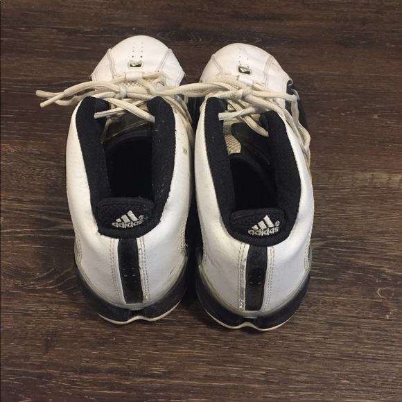 Adidas Black & White Basketball Shoes - Picture 2 of 3